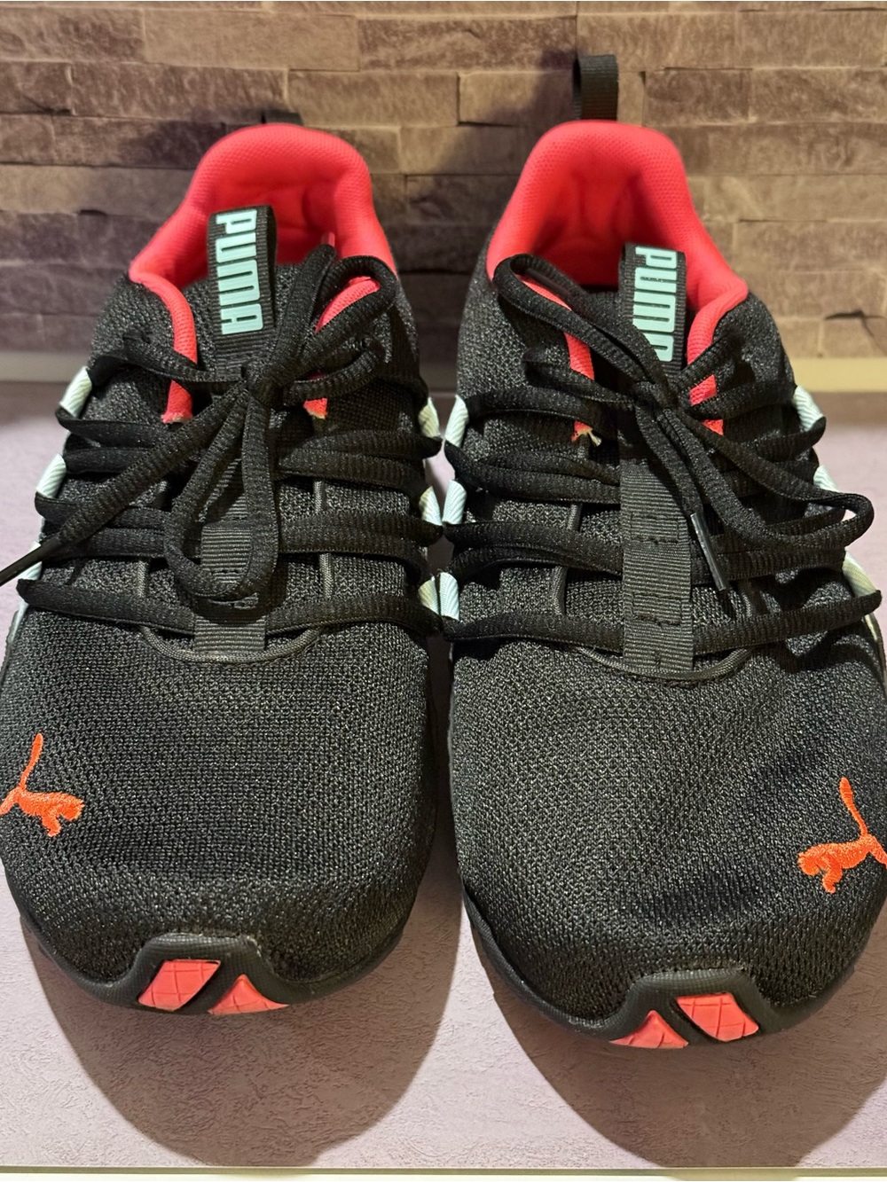 Puma Red/Black Axelion Running Shoes Size 8
